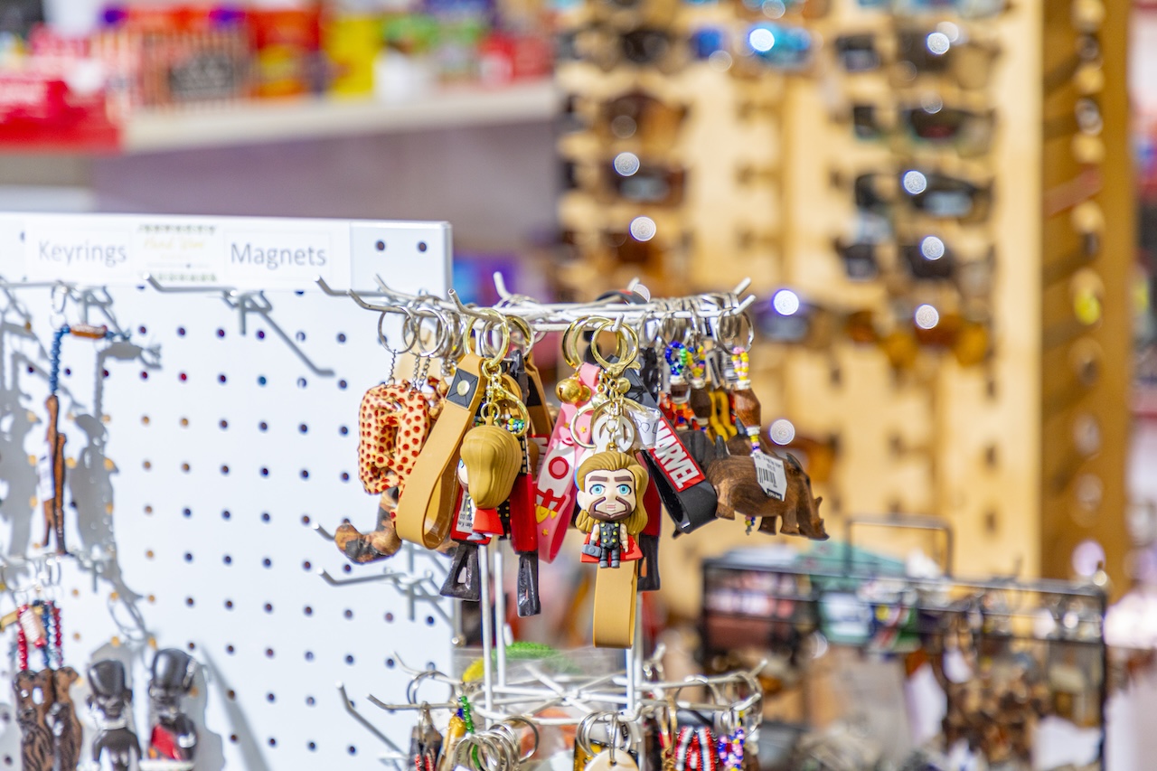 Curios and keyrings at 38 Degrees South